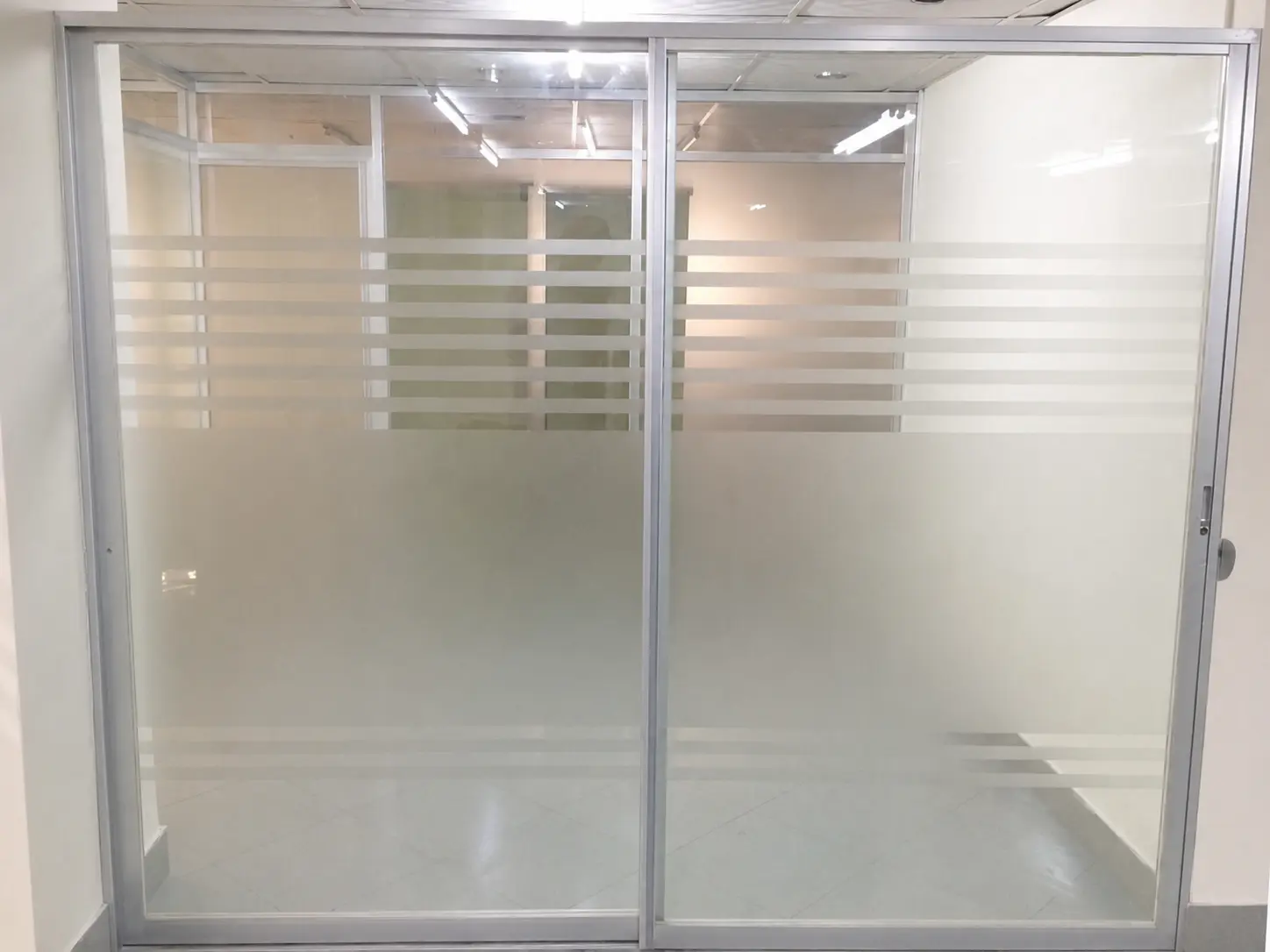Aluminium sliding door installation by City Mistri in Bangladesh