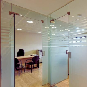 Clear Glass Office Door