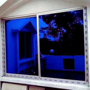 Blue Tinted Thai Glass Window