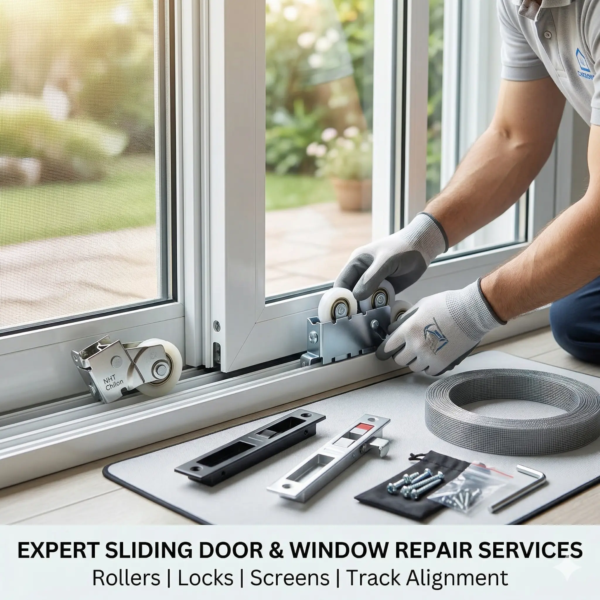 Professional Thai glass and sliding window repair service in Dhaka by City Mistri